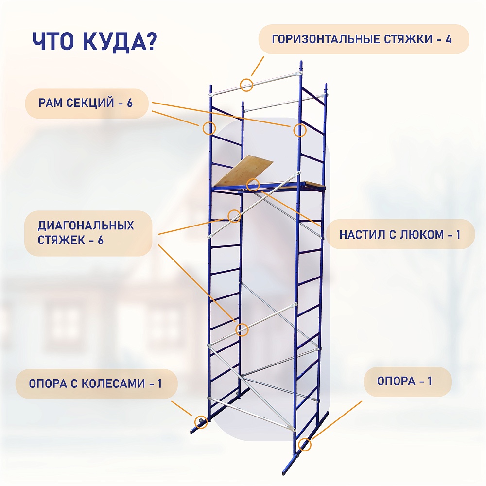 Вышка-тура дачник – купить по низким ценам | Промышленник