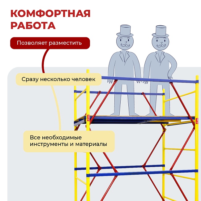 Вышка-тура Промышленник ВСЭ 0,7Х1,6, 2,4 м ver. 2.0 фото 6